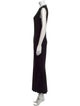 Norma Kamali Crew Neck Long Dress