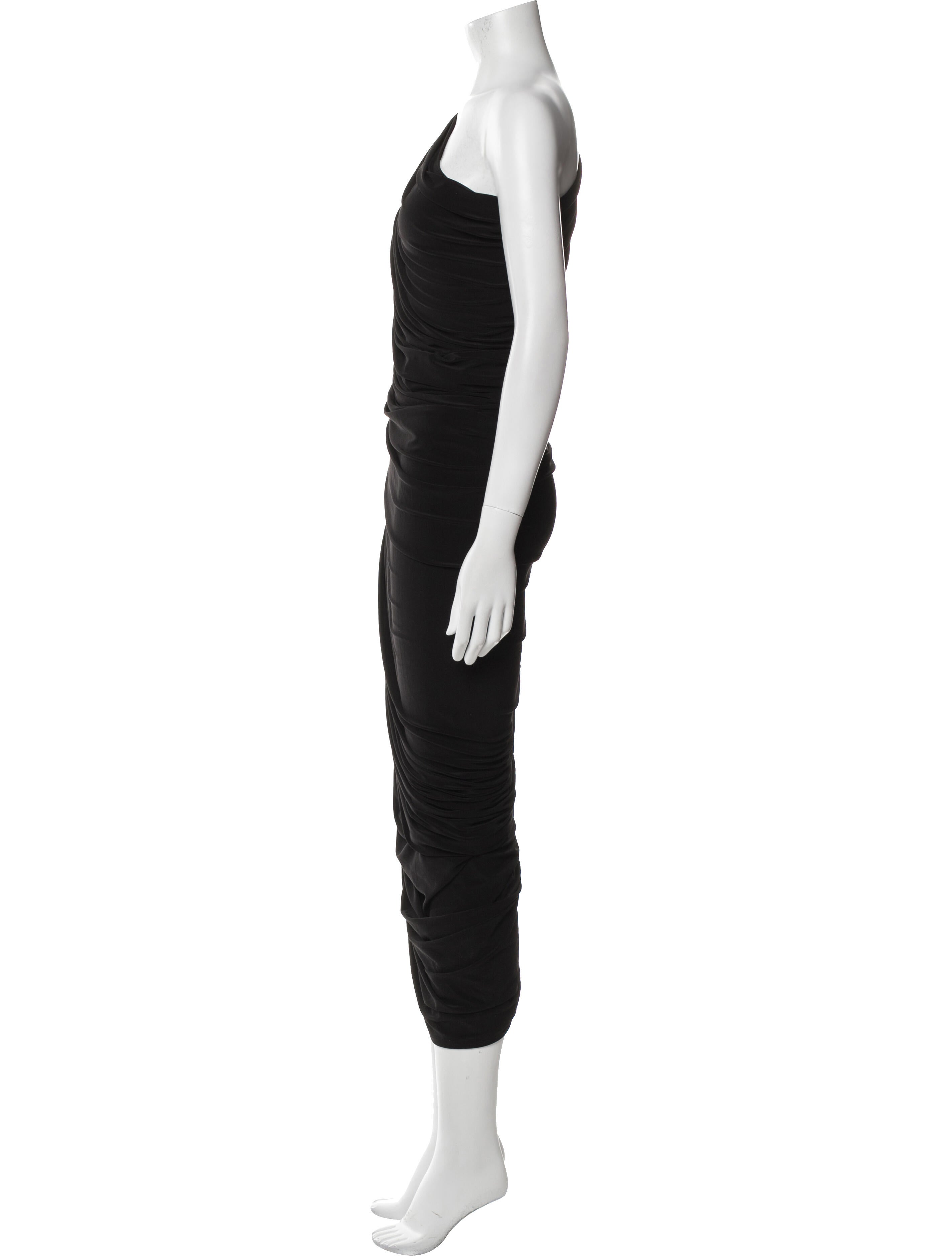 Norma Kamali One-Shoulder Long Dress