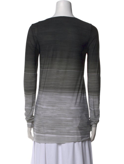 Norma Kamali Striped Crew Neck Top