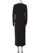 Norma Kamali Crew Neck Long Dress
