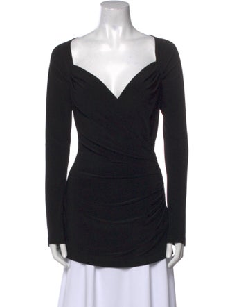 Norma Kamali V-Neck Long Sleeve Tunic