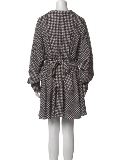 Norma Kamali Plaid Print Mini Dress