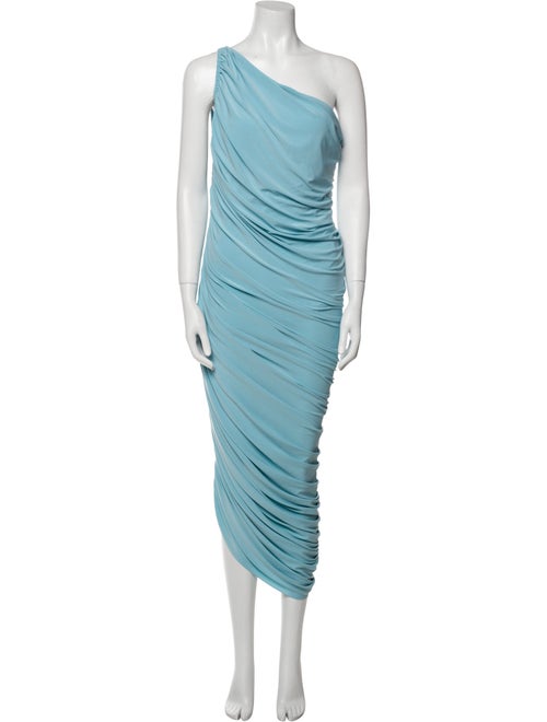 Norma Kamali One-Shoulder Midi Length Dress