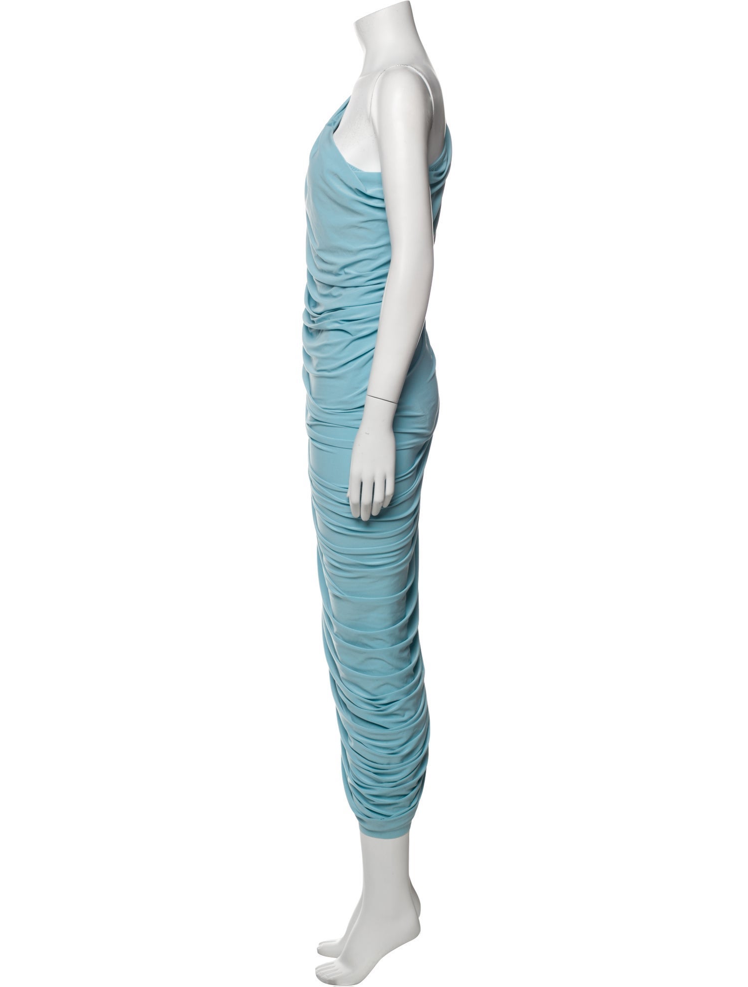 Norma Kamali One-Shoulder Midi Length Dress