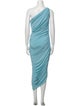 Norma Kamali One-Shoulder Midi Length Dress