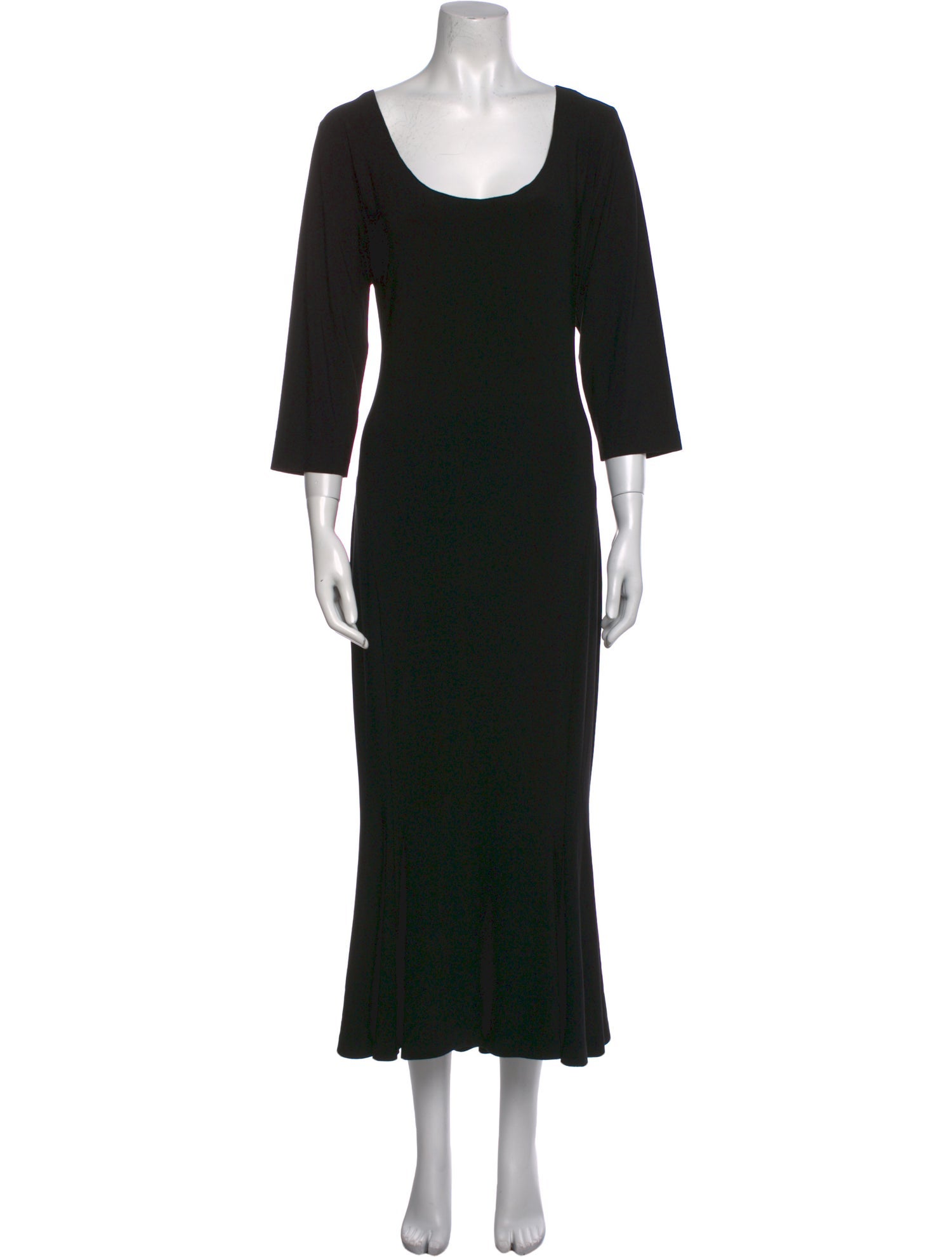 Norma Kamali Scoop Neck Long Dress