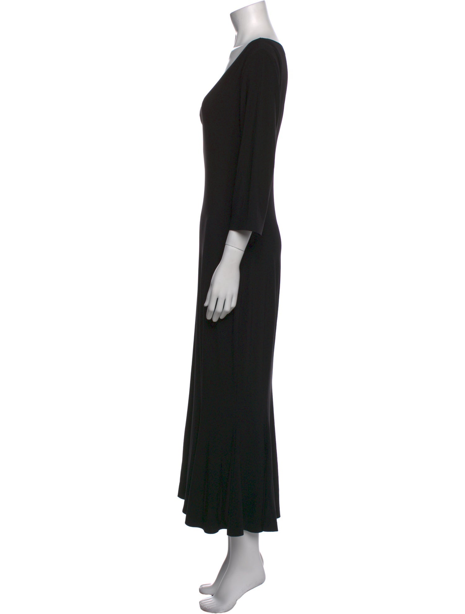 Norma Kamali Scoop Neck Long Dress
