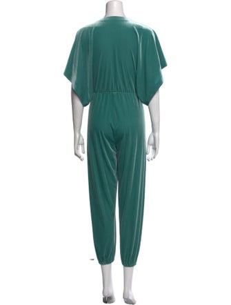 Norma Kamali Plunge Neckline Jumpsuit