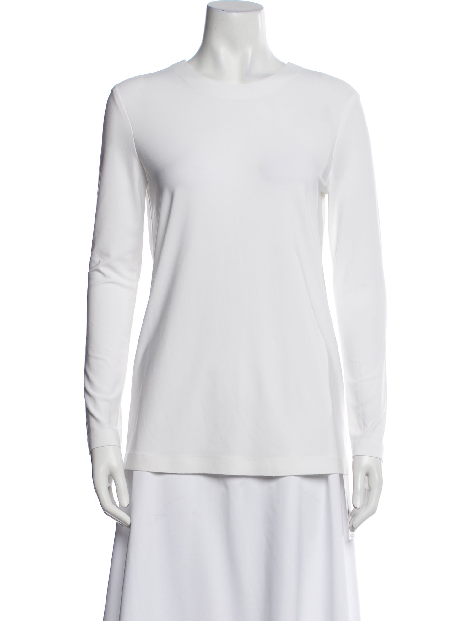 Norma Kamali Crew Neck Long Sleeve T-Shirt