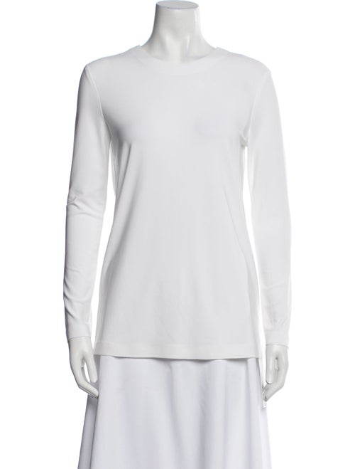 Norma Kamali Crew Neck Long Sleeve T-Shirt