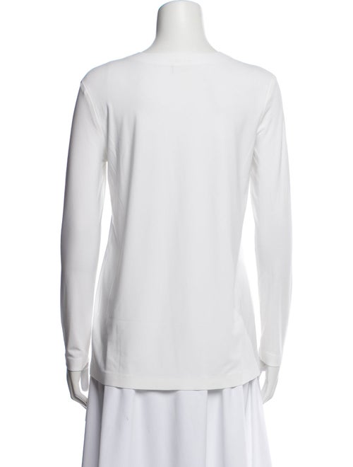 Norma Kamali Crew Neck Long Sleeve T-Shirt