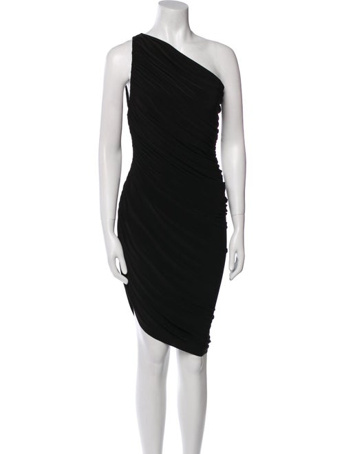 Norma Kamali One-Shoulder Knee-Length Dress