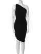 Norma Kamali One-Shoulder Knee-Length Dress