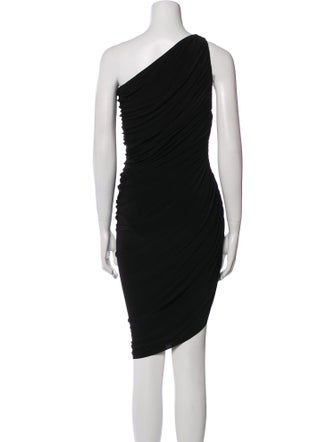 Norma Kamali One-Shoulder Knee-Length Dress