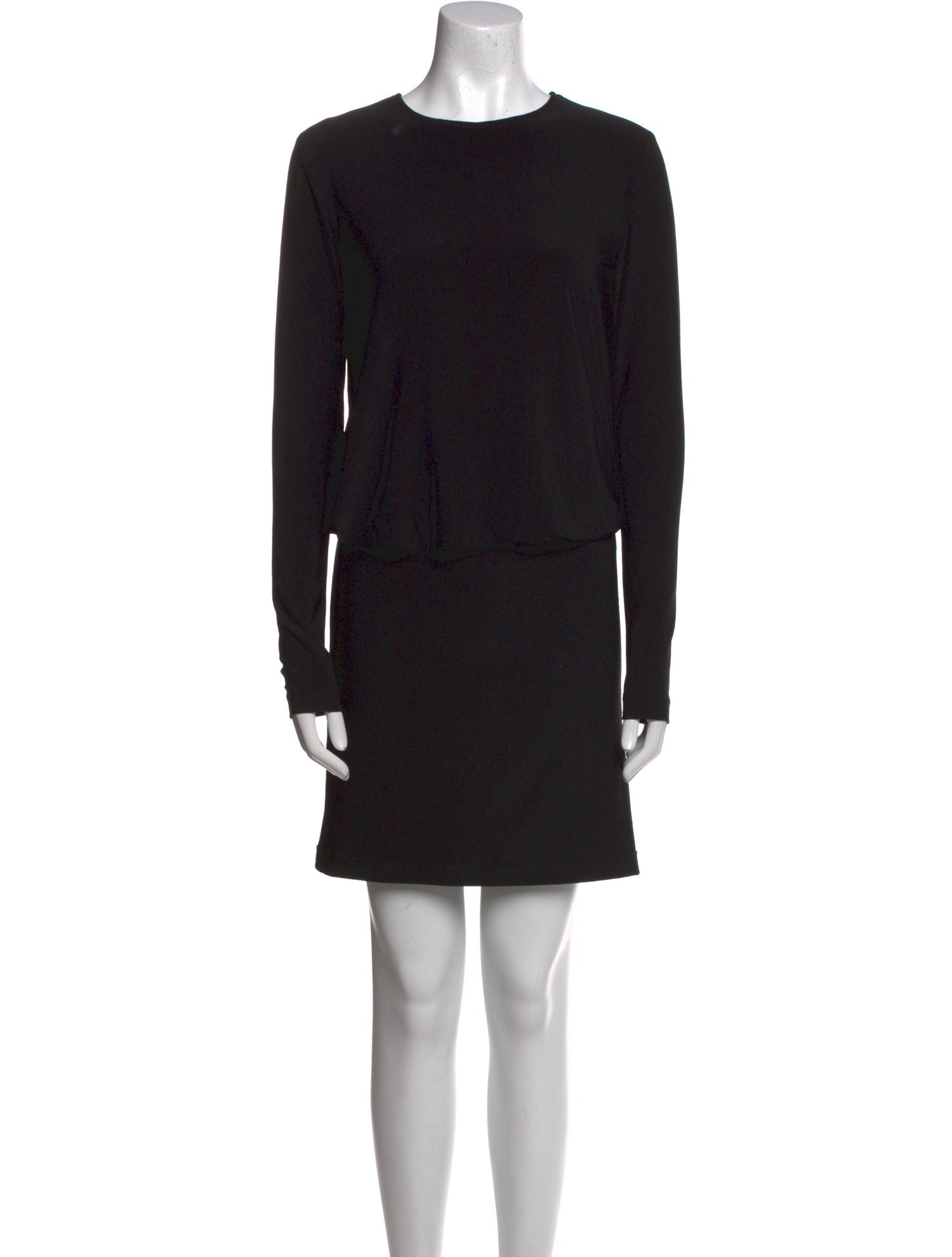 Norma Kamali Crew Neck Midi Length Dress