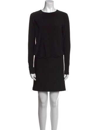 Norma Kamali Crew Neck Midi Length Dress