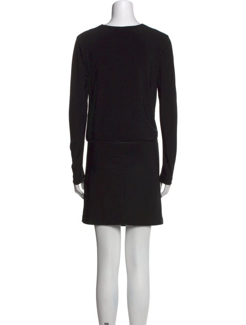 Norma Kamali Crew Neck Midi Length Dress