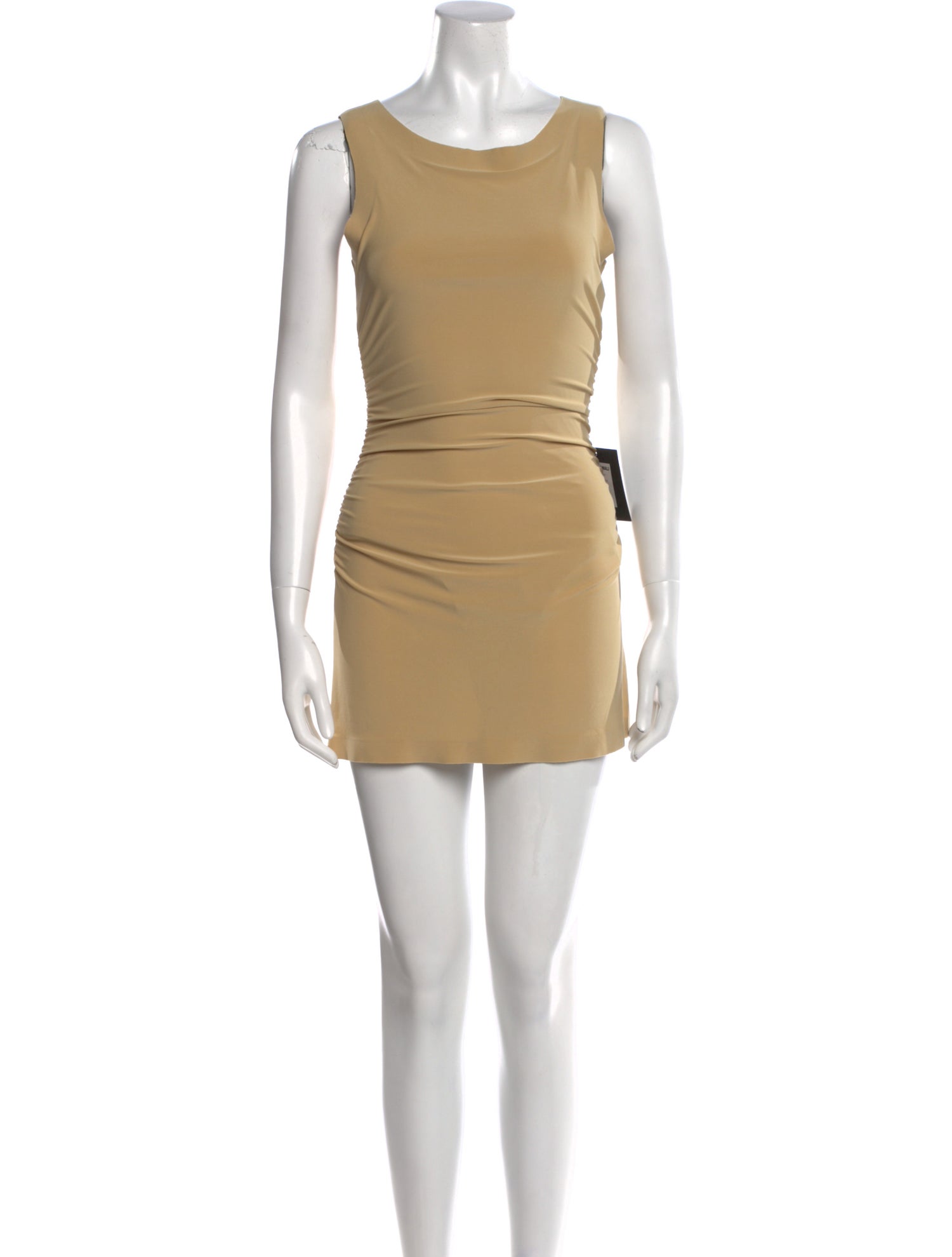 Norma Kamali Bateau Neckline Mini Dress w/ Tags