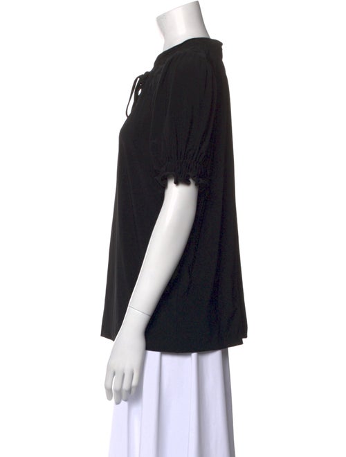 Norma Kamali Crew Neck Short Sleeve Blouse