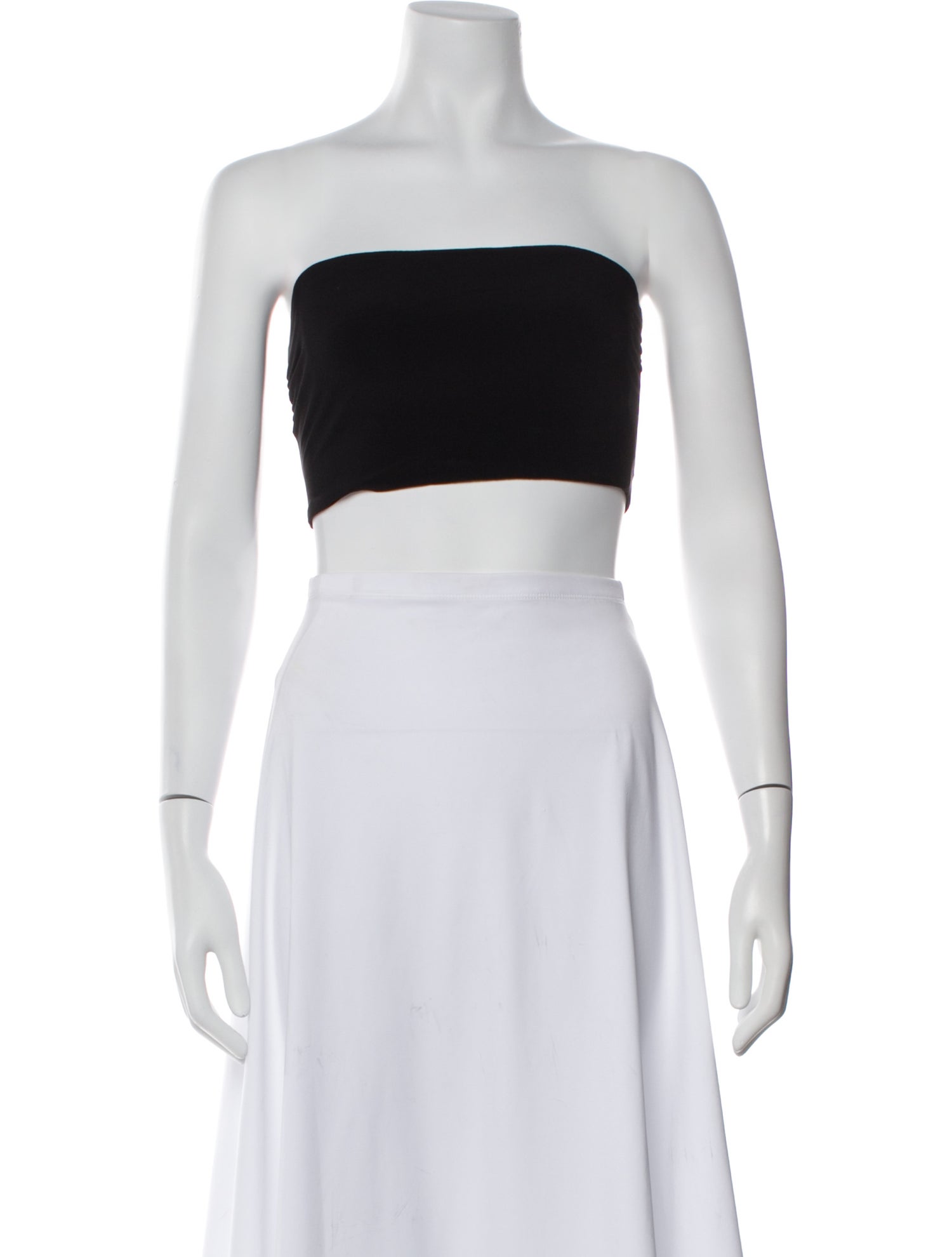 Norma Kamali Strapless Crop Top