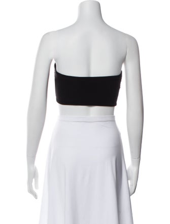Norma Kamali Strapless Crop Top