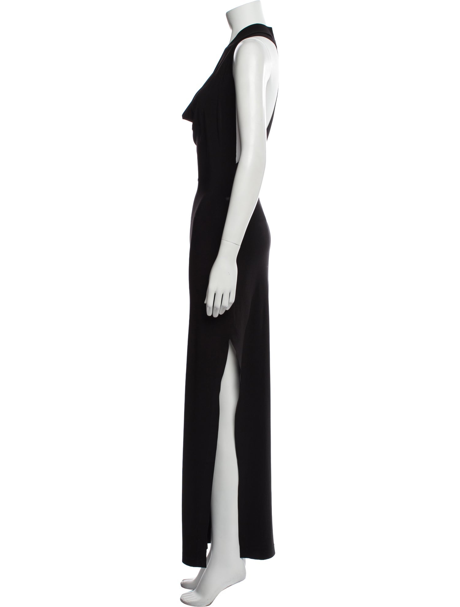 Norma Kamali Cowl Neck Long Dress