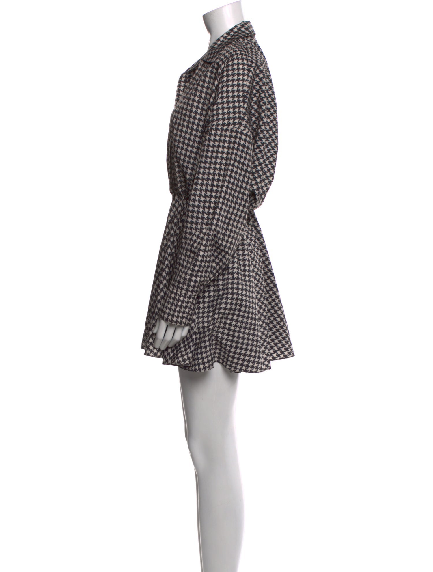 Norma Kamali Plaid Print Knee-Length Dress