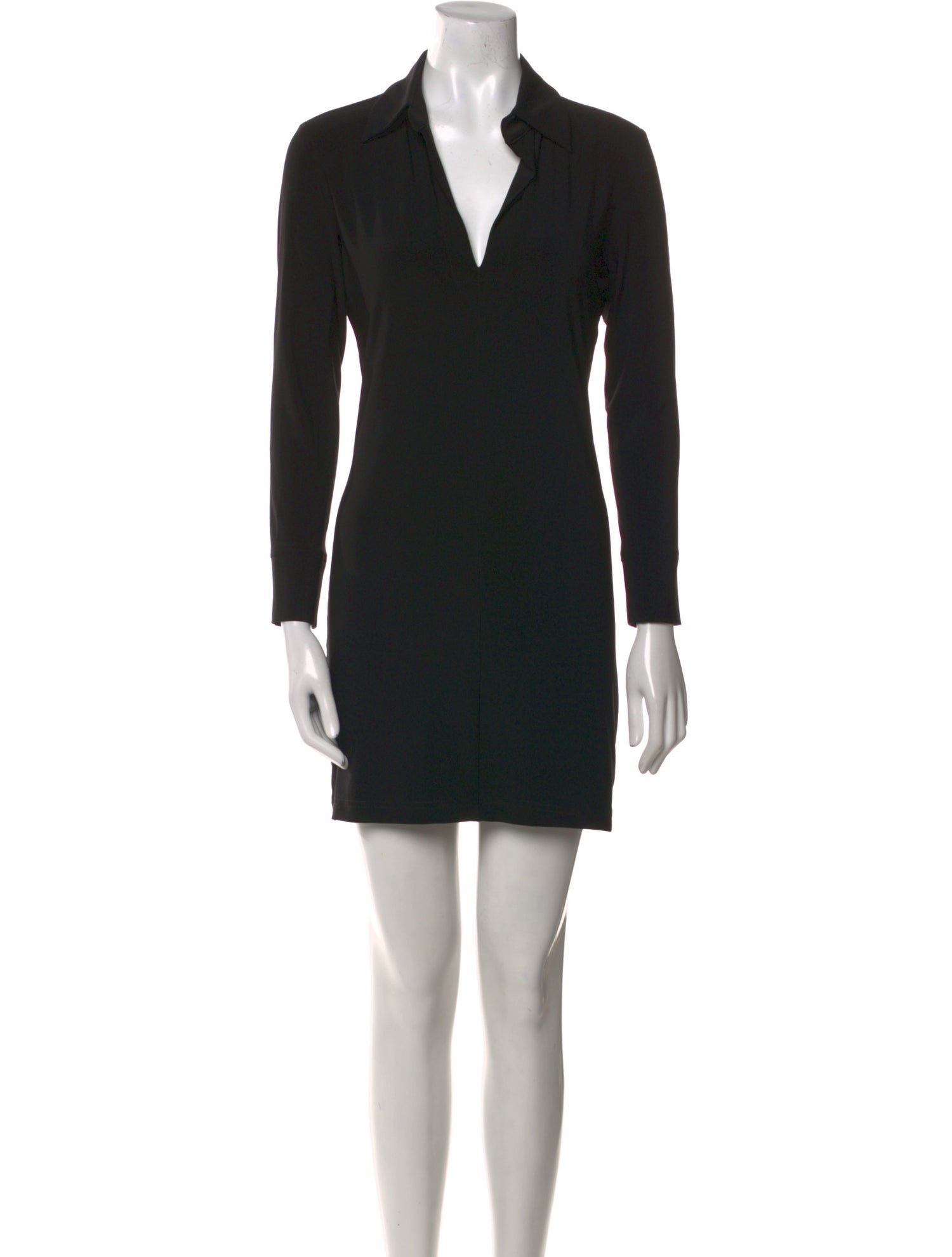 Norma Kamali V-Neck Mini Dress