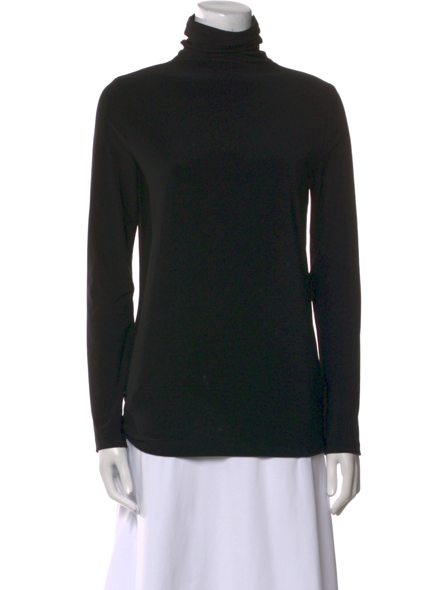 Norma Kamali Turtleneck Long Sleeve Sweatshirt