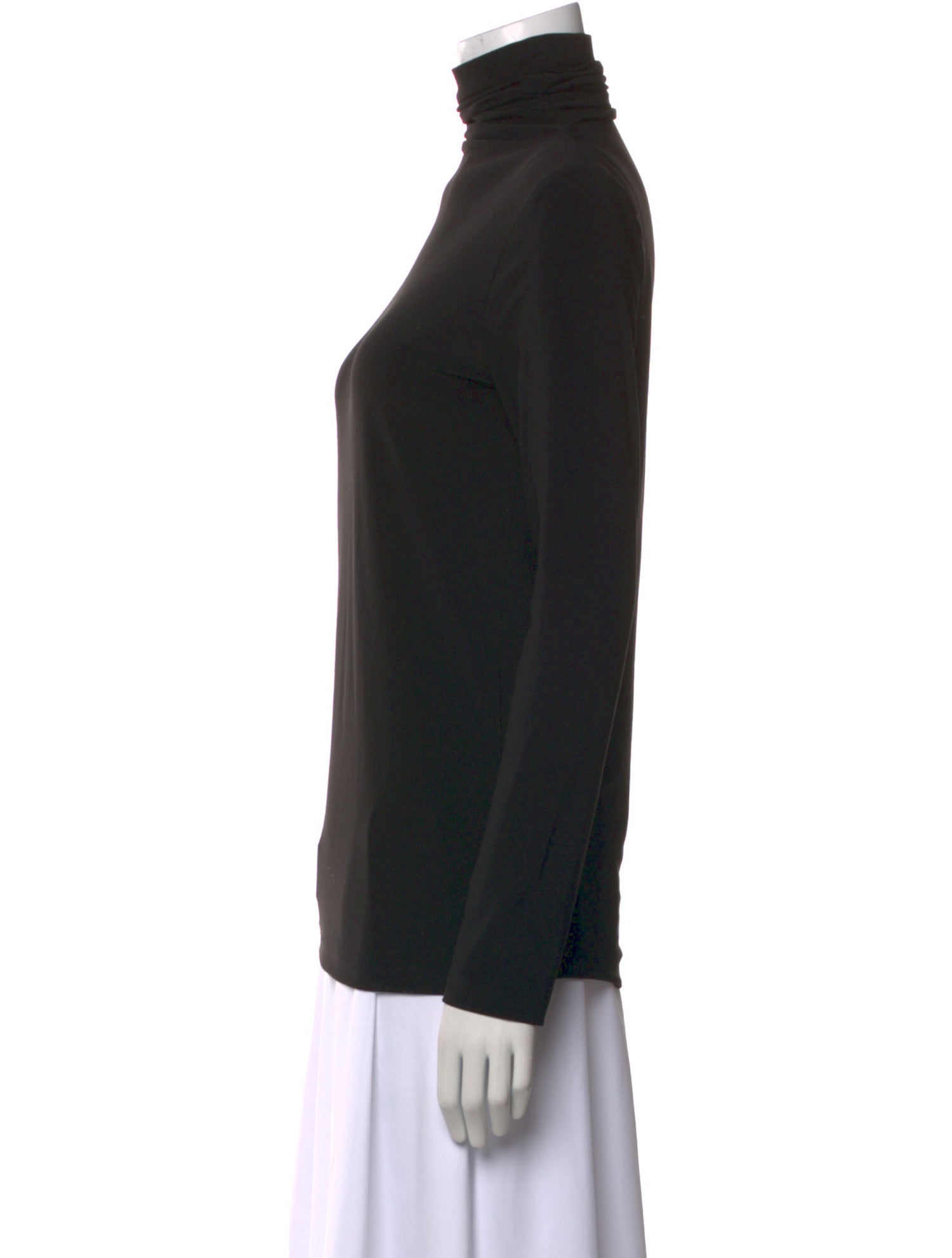 Norma Kamali Turtleneck Long Sleeve Sweatshirt