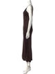 Norma Kamali V-Neck Long Dress