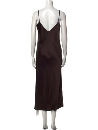 Norma Kamali V-Neck Long Dress