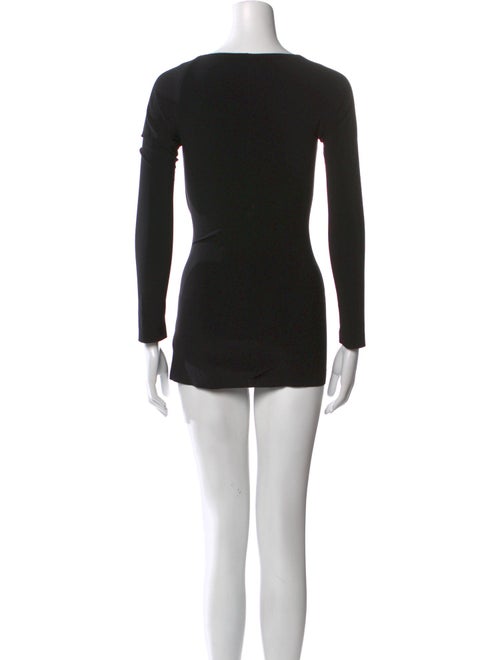 Norma Kamali V-Neck Mini Dress