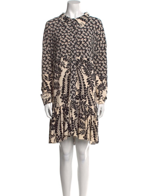 Norma Kamali Floral Print Mini Dress