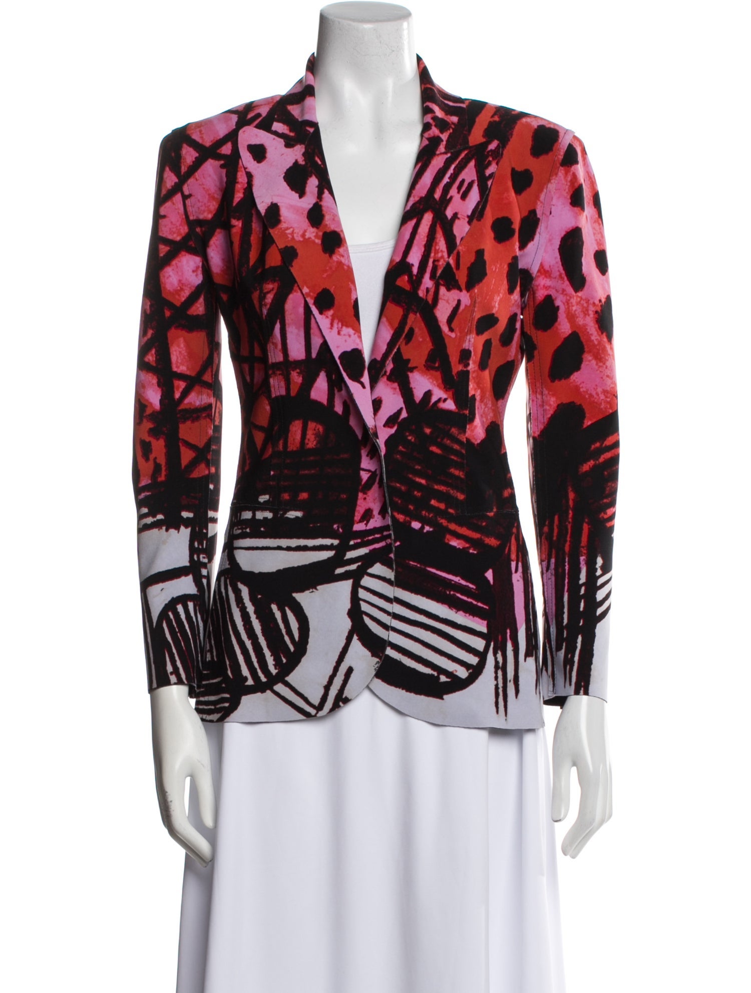 Norma Kamali Printed Blazer