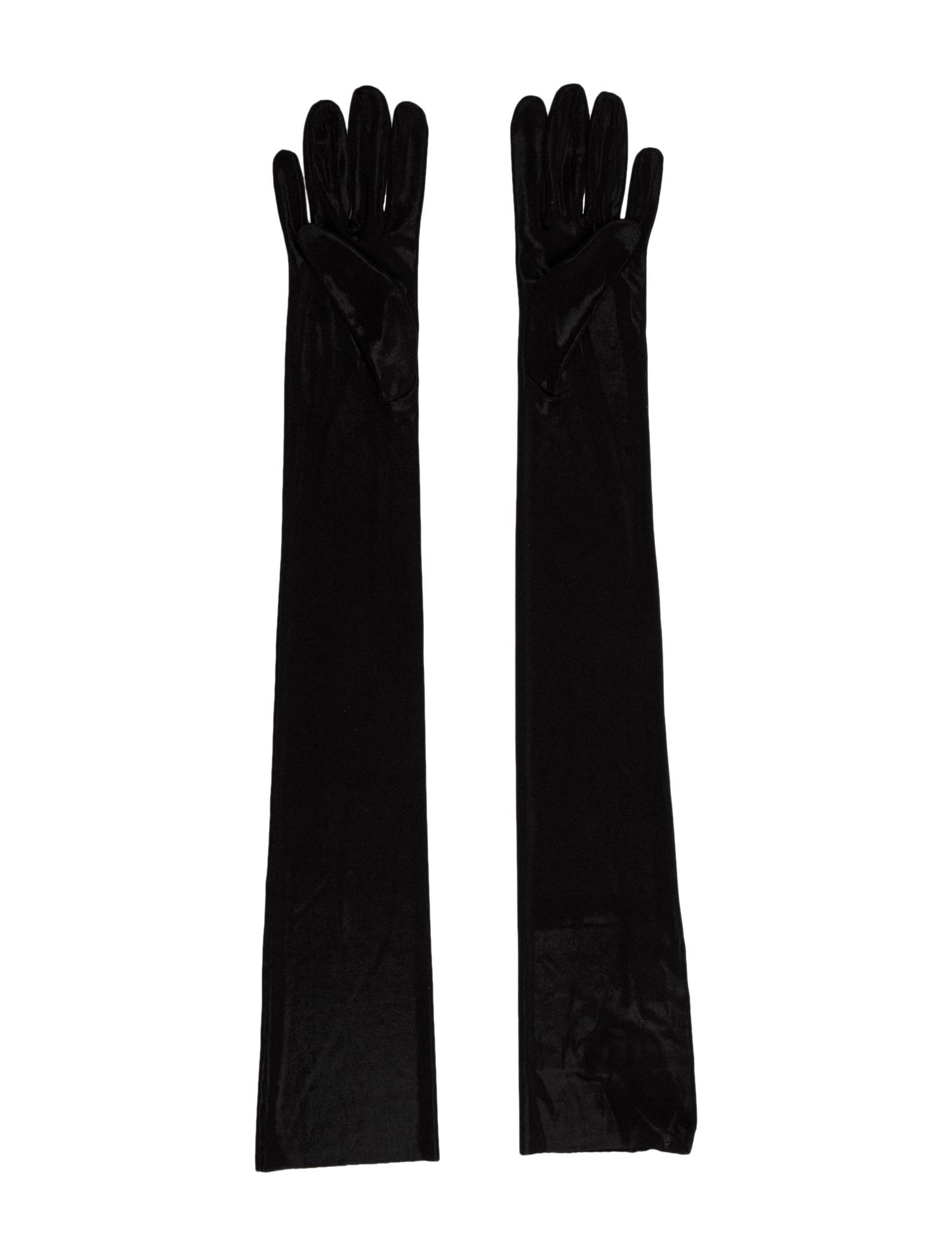 Norma Kamali Long Metallic Gloves w/Tags