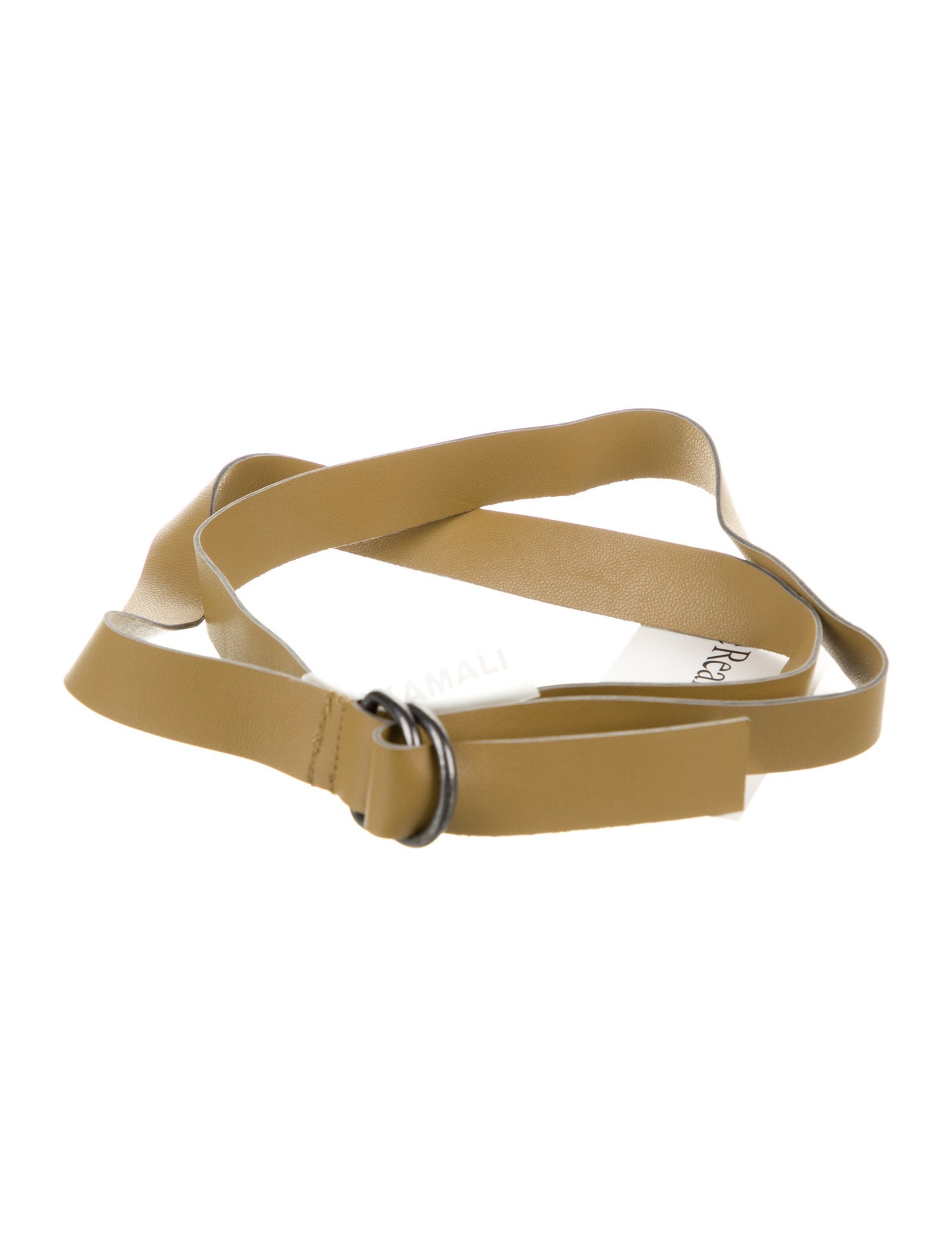 Norma Kamali Genuine Leather Belt - M NORMA KAMALI SKINNY BELT XL, BLACK, ONE SIZE at Amazon  main image 4