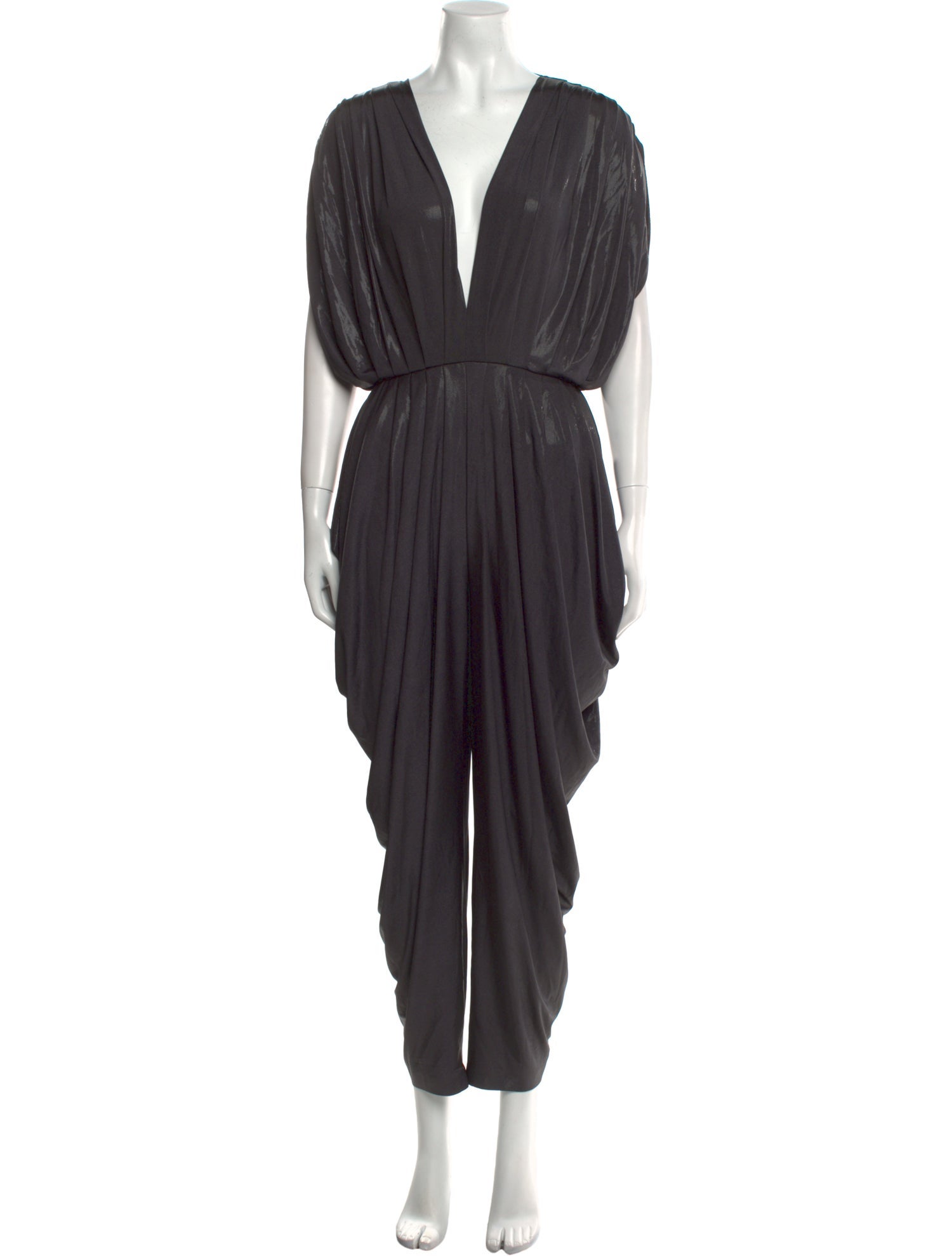 Norma Kamali Plunge Neckline Jumpsuit