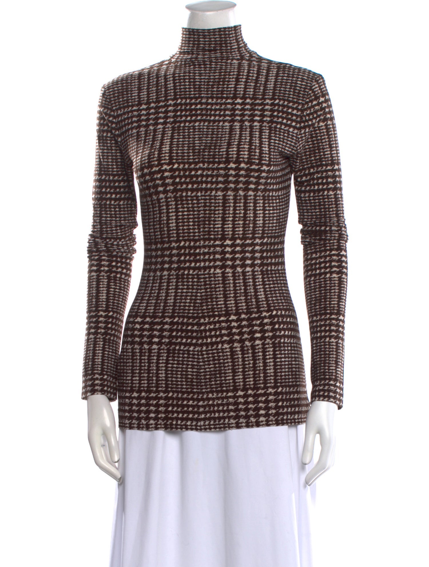 Norma Kamali Houndstooth Print Mini Dress