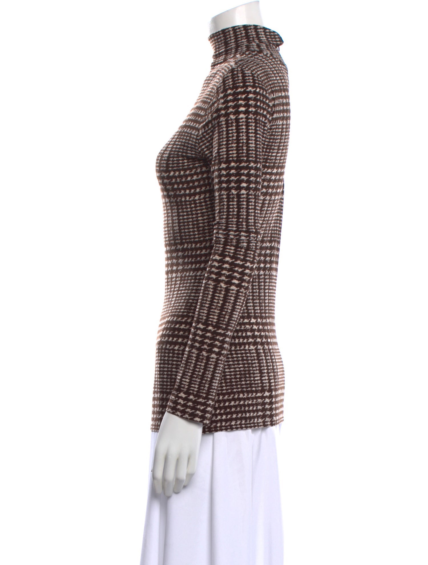 Norma Kamali Houndstooth Print Mini Dress