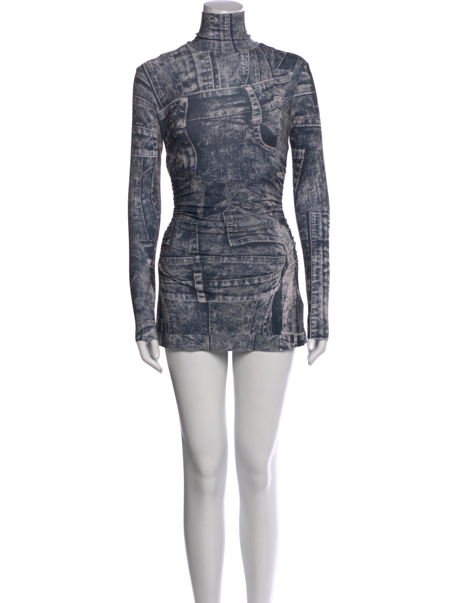 Norma Kamali Turtleneck Mini Dress