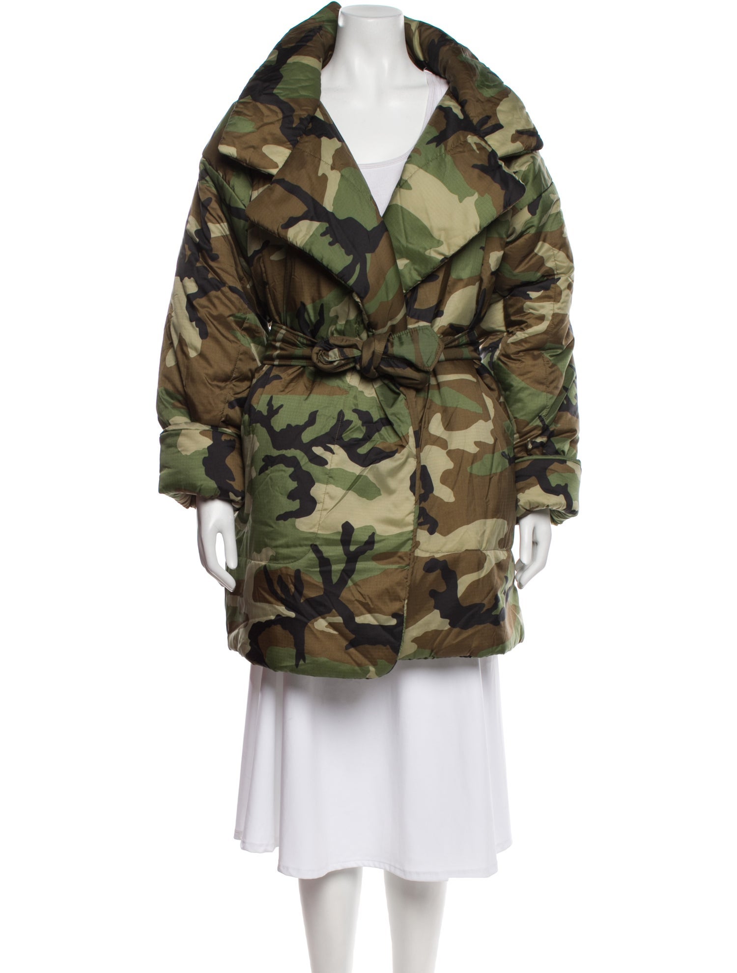 Norma Kamali Nylon Printed Coat