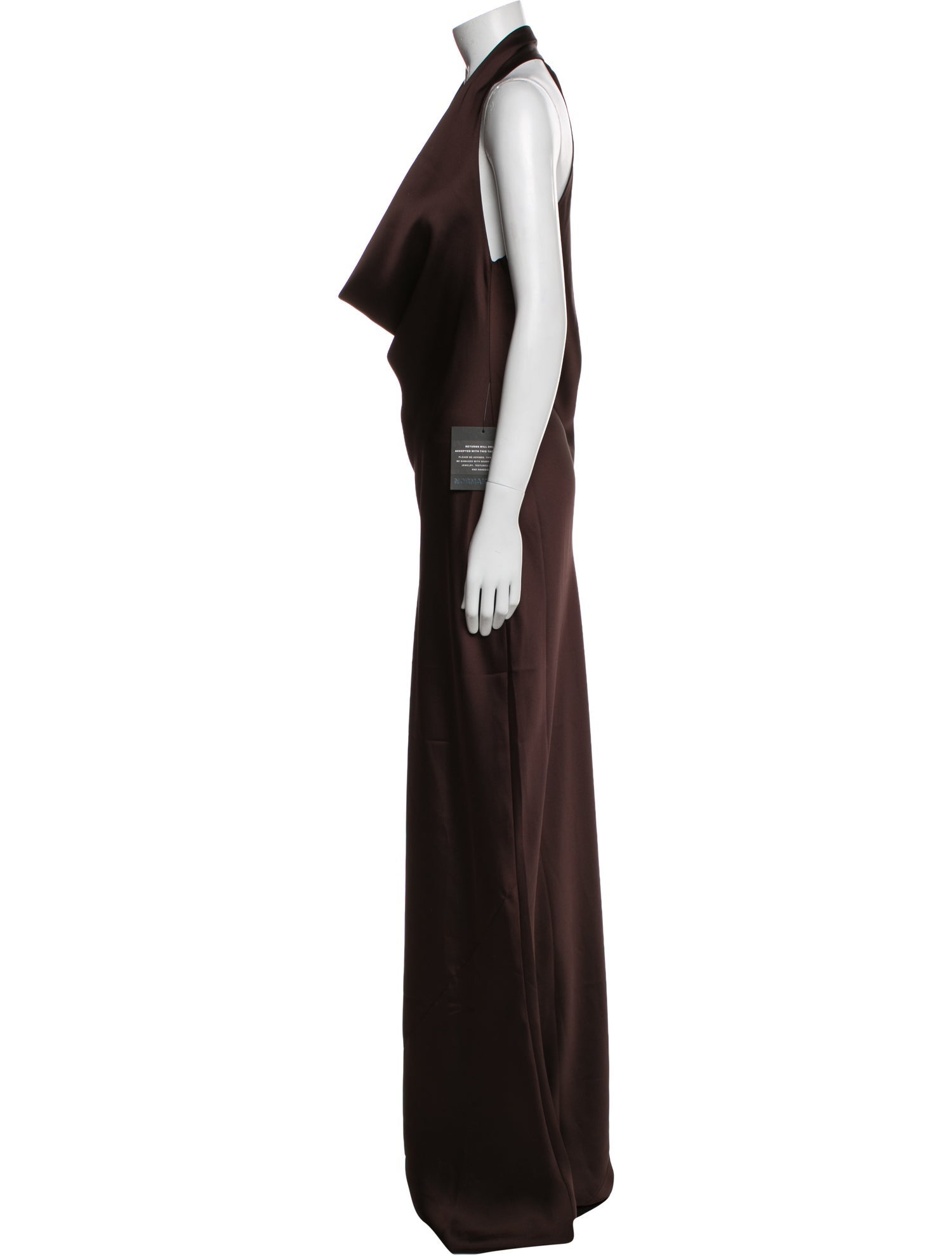 Norma Kamali Cowl Neck Long Dress w/ Tags