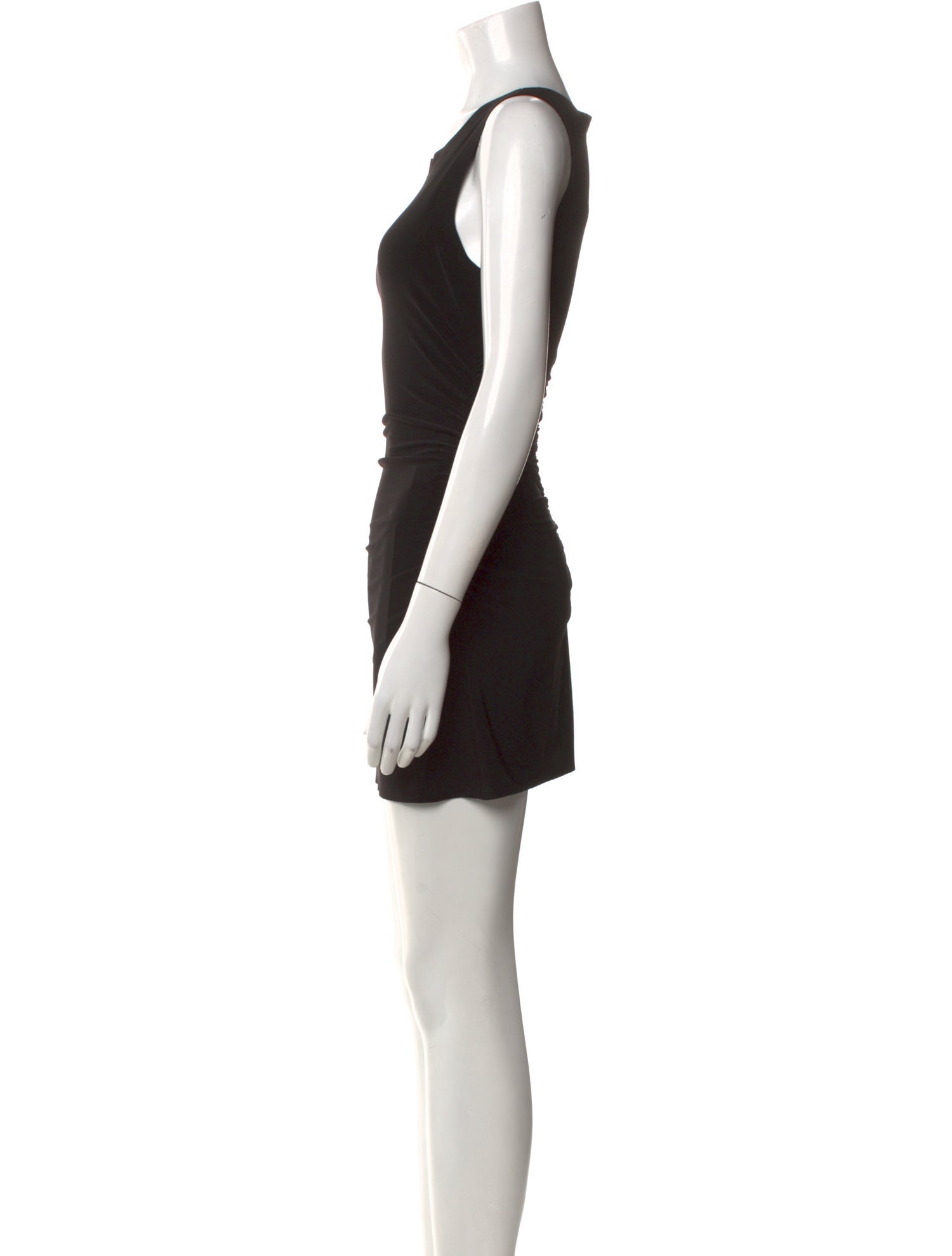 Norma Kamali Scoop Neck Mini Dress