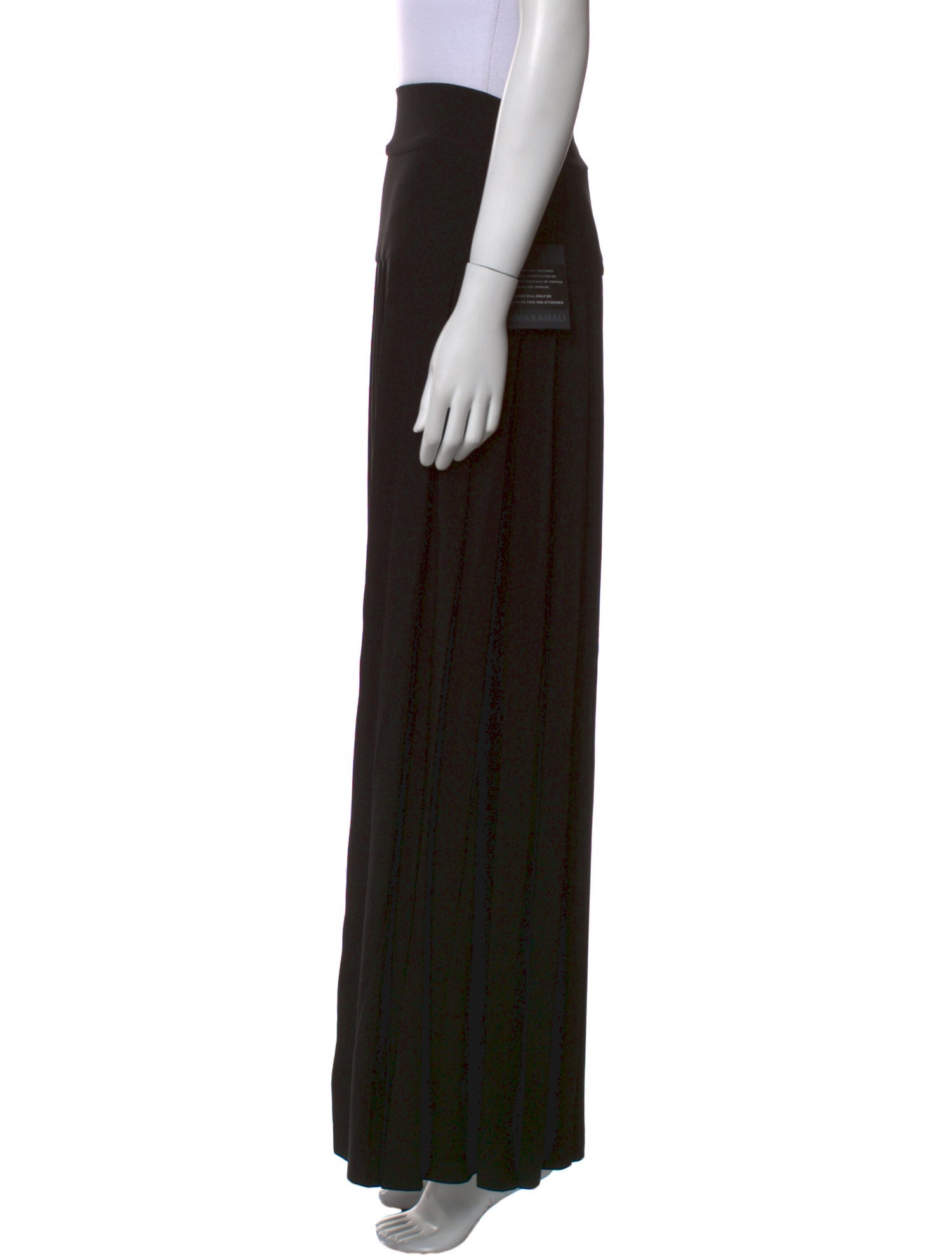 Norma Kamali Pleated Accents Long Skirt w/ Tags