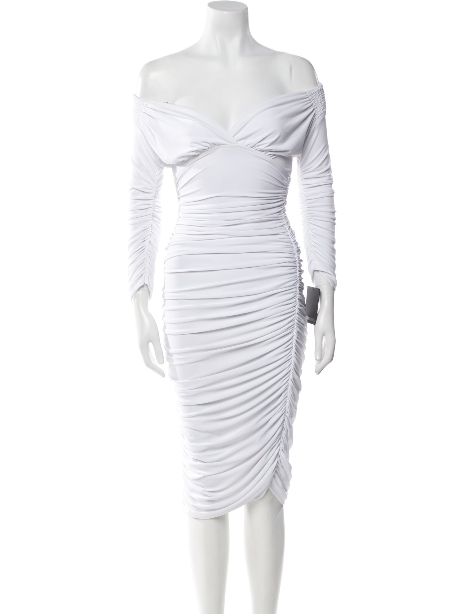 Norma Kamali Off-The-Shoulder Mini Dress