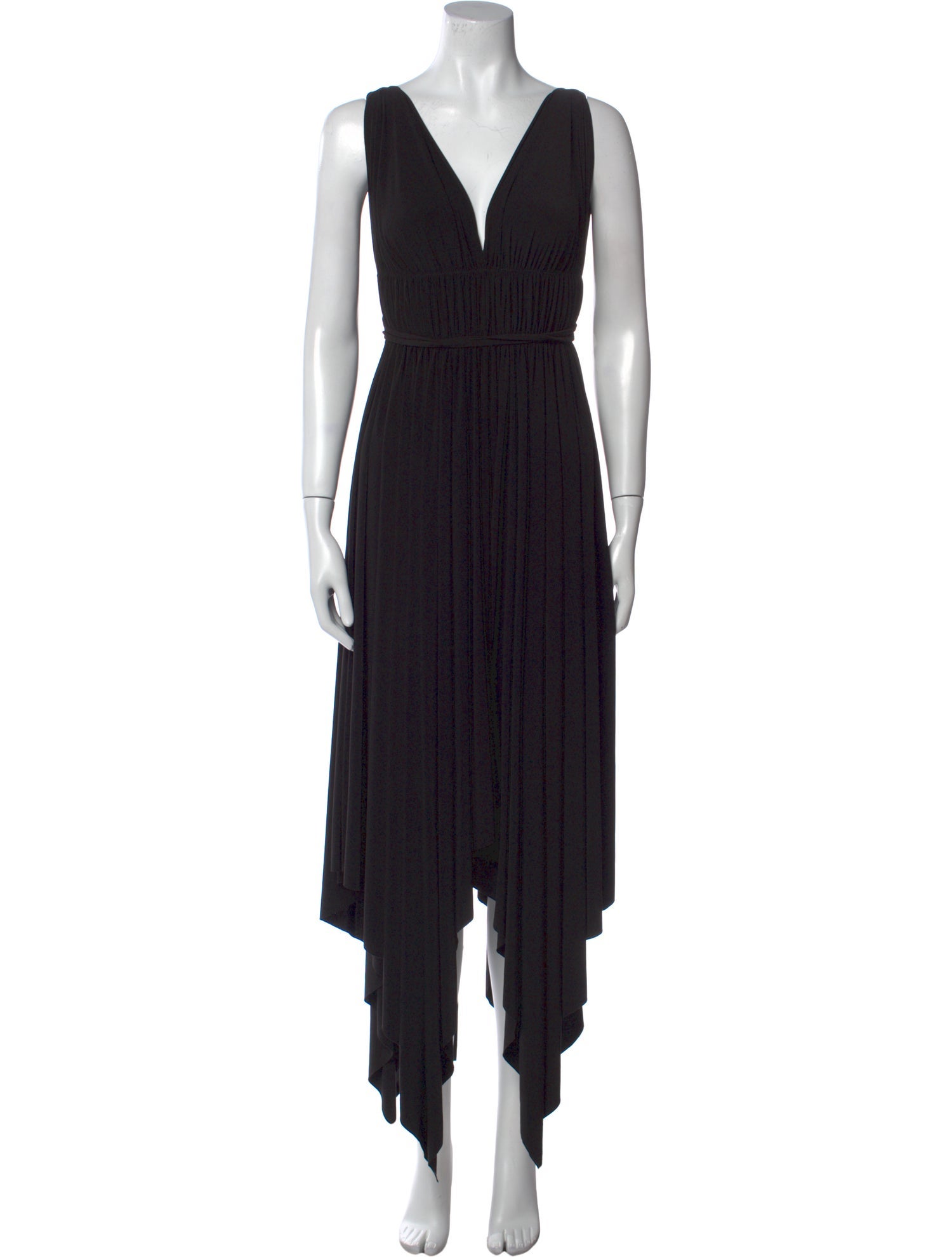 Norma Kamali V-Neck Long Dress