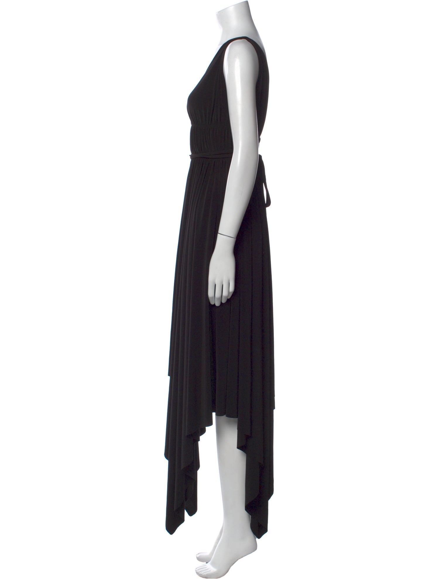 Norma Kamali V-Neck Long Dress