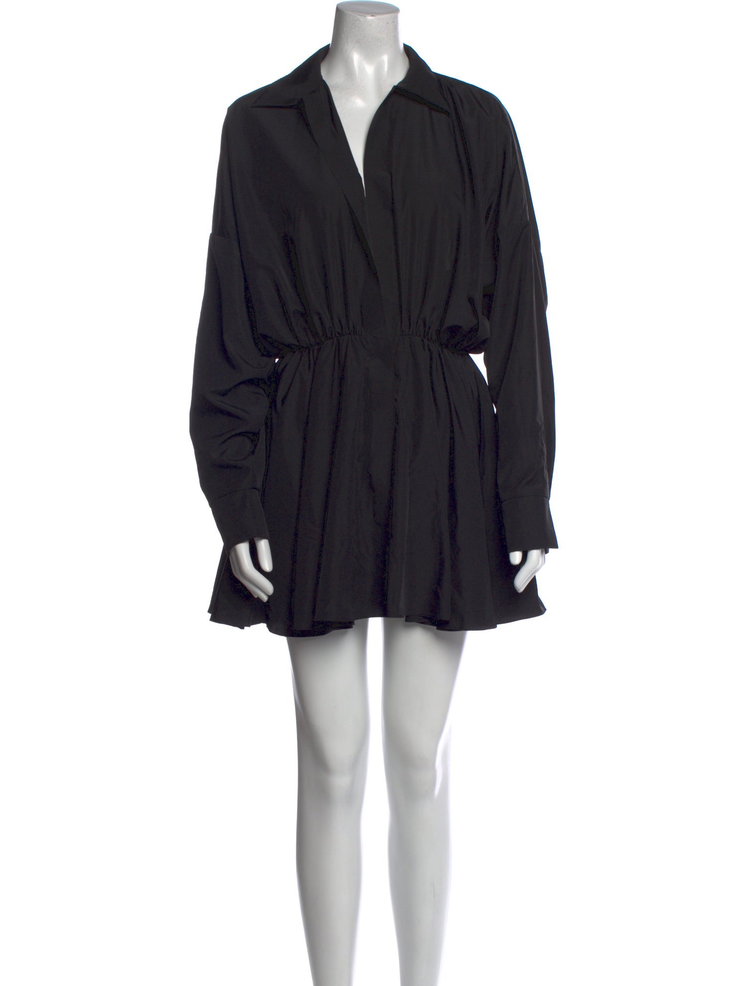 Norma Kamali V-Neck Mini Dress