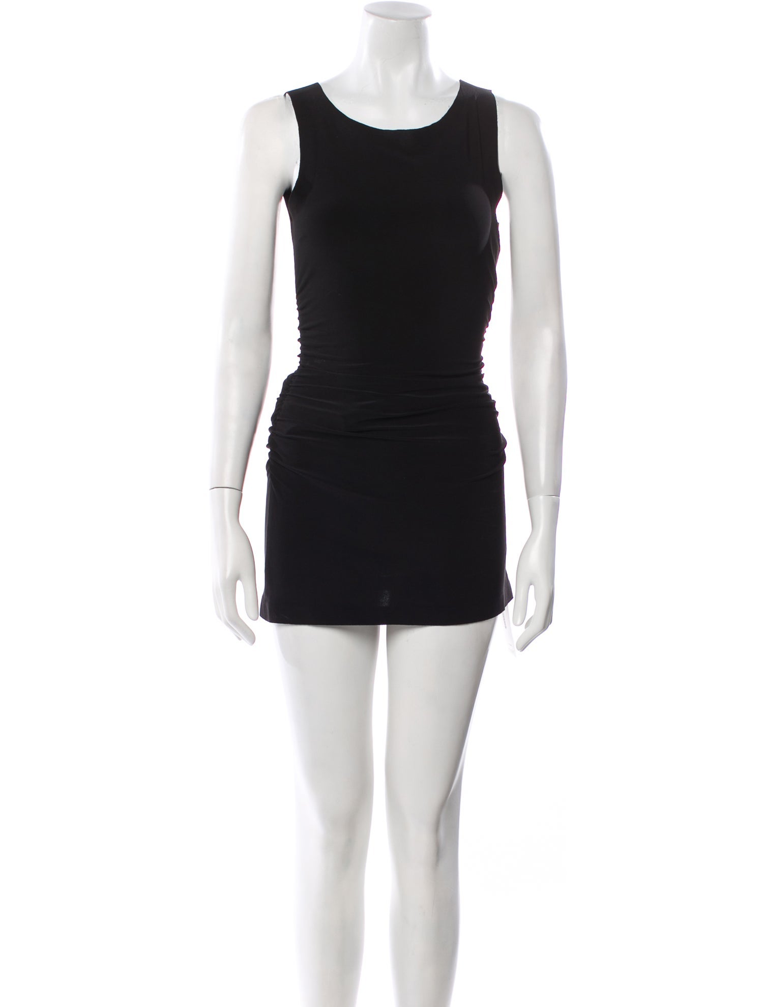 Norma Kamali Scoop Neck Mini Dress